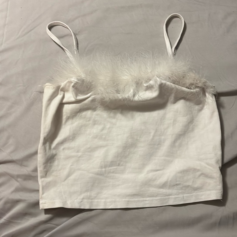 Fluffy tank top